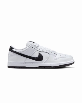 Nike SB Dunk Low Pro - White / Black - White Anti Abrasion