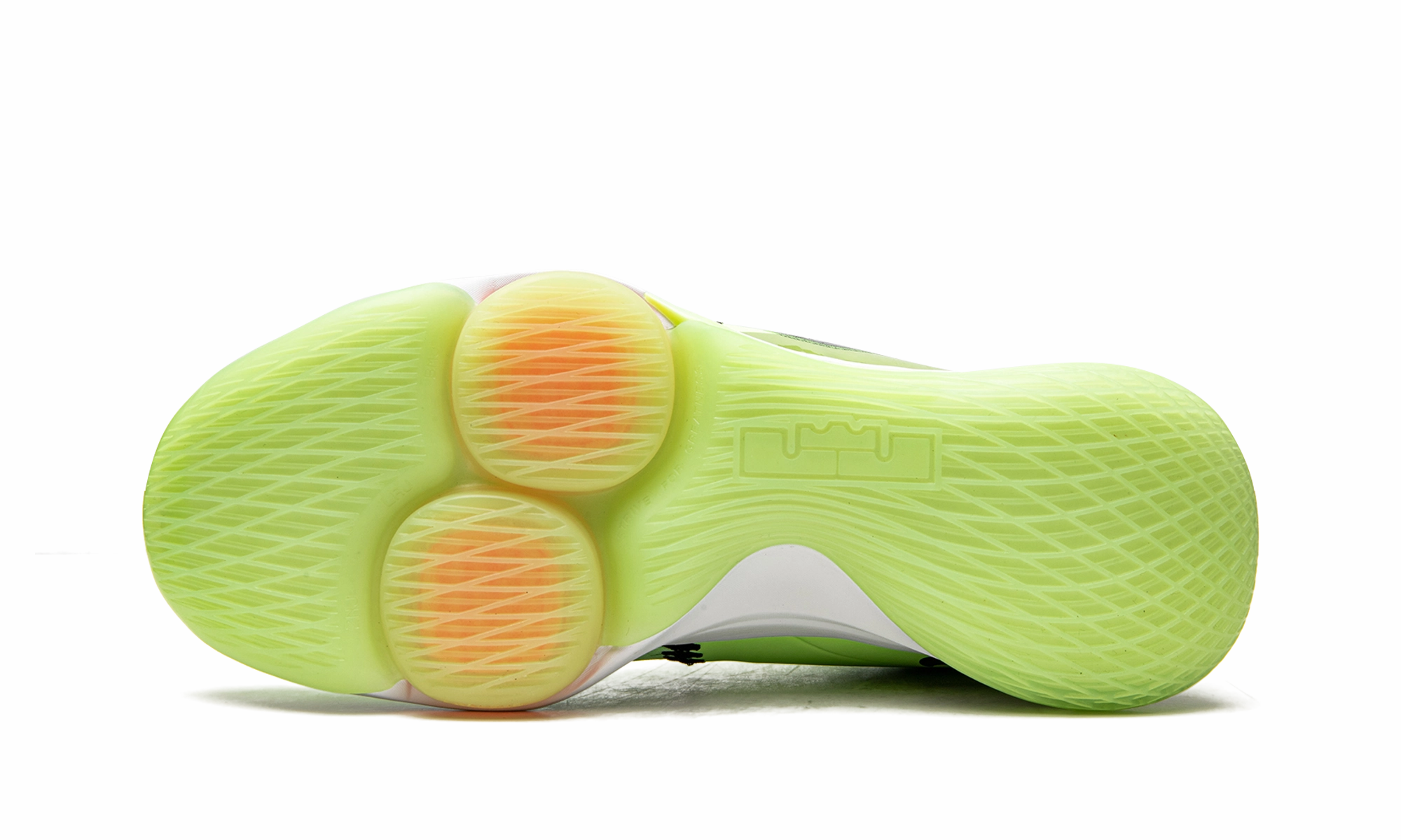 LeBron Witness V "Lime Glow" Curved Heel