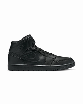 Jordan 1 Mid - Black / Black / Black Impact Comfort