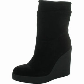 Traction Line Mountain Side Mynette Womens Suede Pull On Mid-Calf Boots