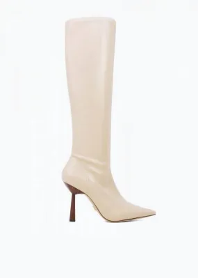 Naf Tall Stretch Boot In Nude Waterproof Morning Walk
