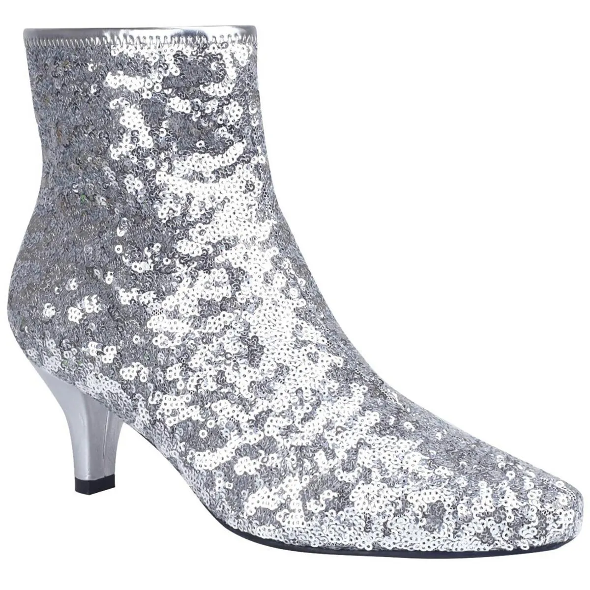 Naja Sequin Womens Sequined Zip Up Ankle Boots Secure And Comfortable Industrial Site