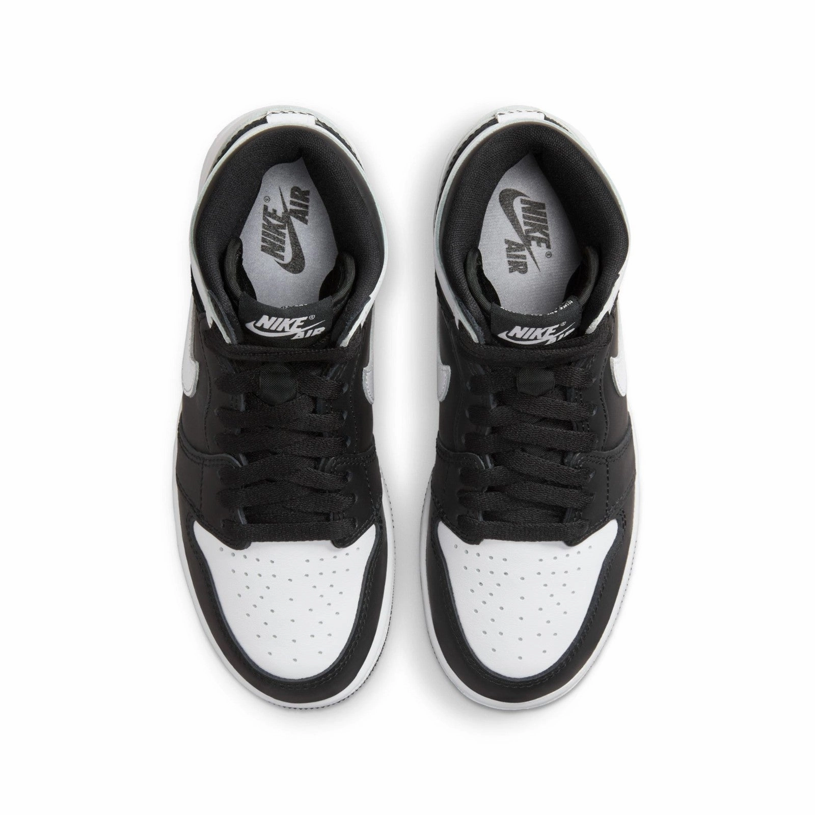 Air Jordan 1 Retro High OG "Black White" GS Kids Shoes FD1437-010 Comfortable Back