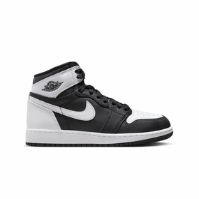 Neutral Tones Compression Zones Air Jordan 1 Retro High OG "Black White" GS Kids Shoes FD1437-010