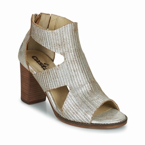 Neah Heeled Boots In Silver Firm Hold