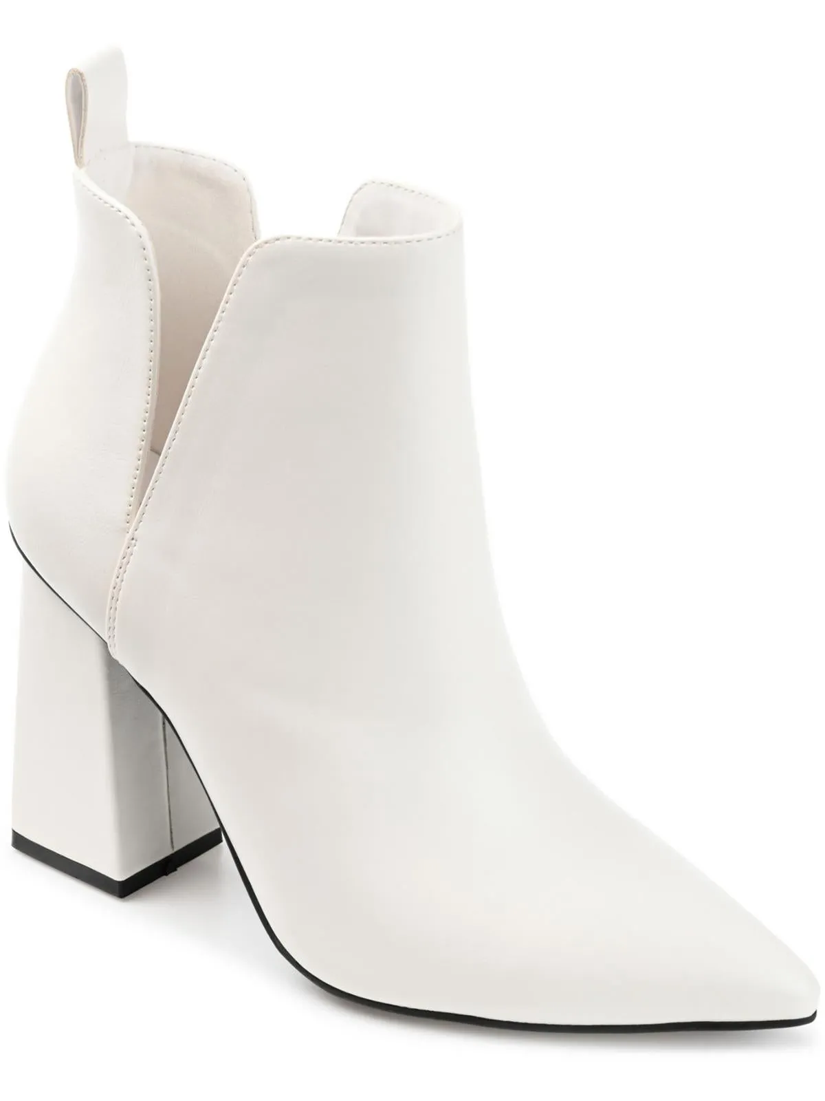 Stable Support Rainy Day Commuter Neima Womens Pointed Toe Block Heel Mid-Calf Boots