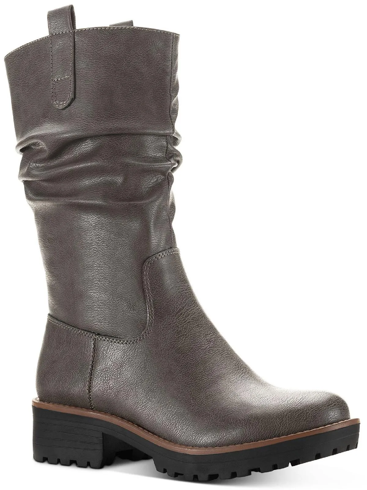 Silent Step Art Gallery Nelliee Womens Lug Sole Zipper Mid-Calf Boots