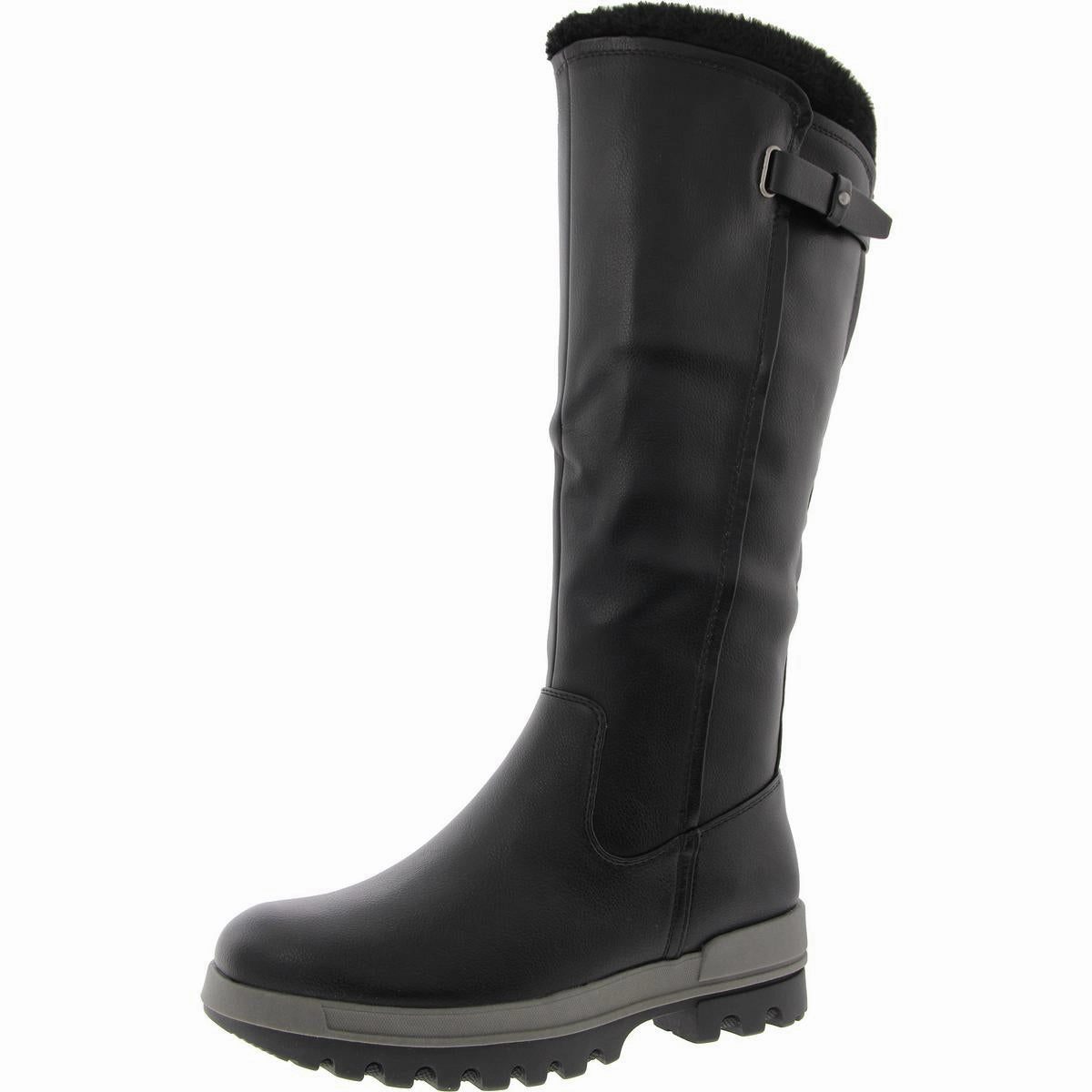 Nettie Womens Faux Fur Lined Faux Leather Winter & Snow Boots Move Free