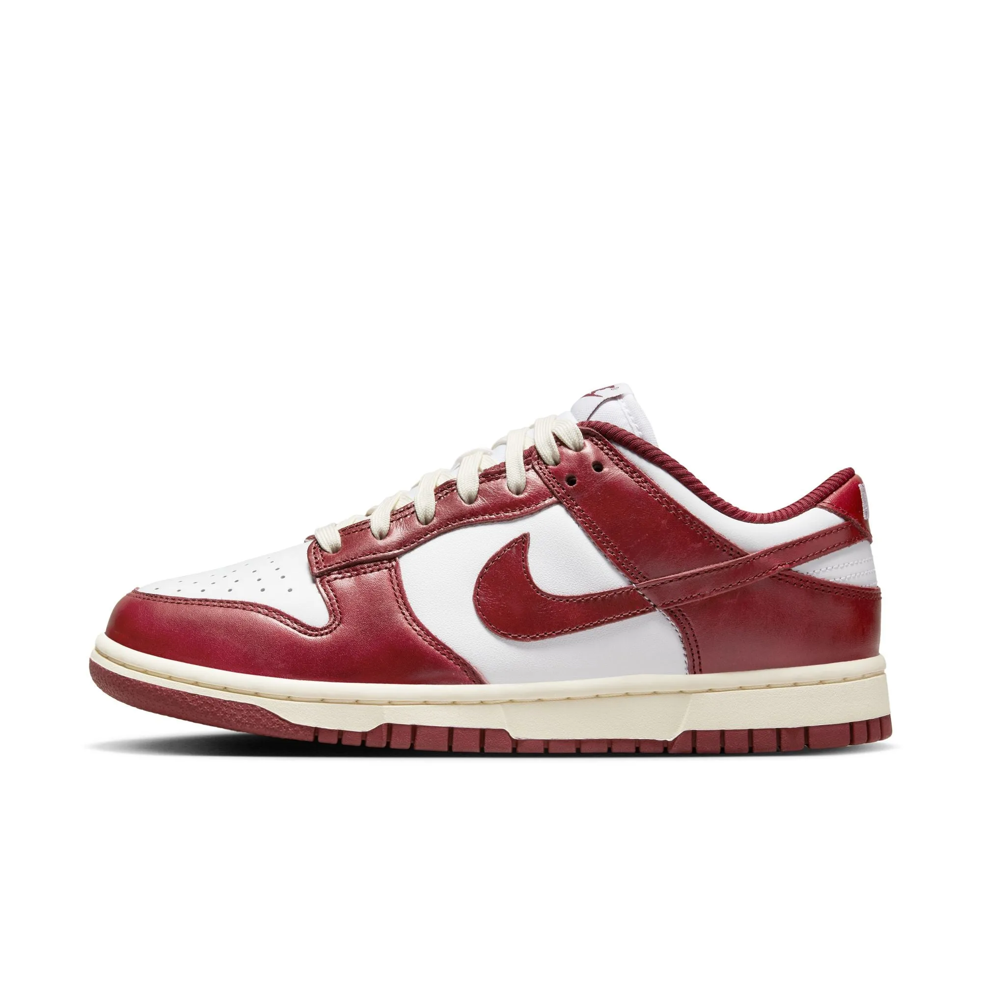 Thermoplastic Construction Womens Nike Dunk Low Premium 'Vintage Red'