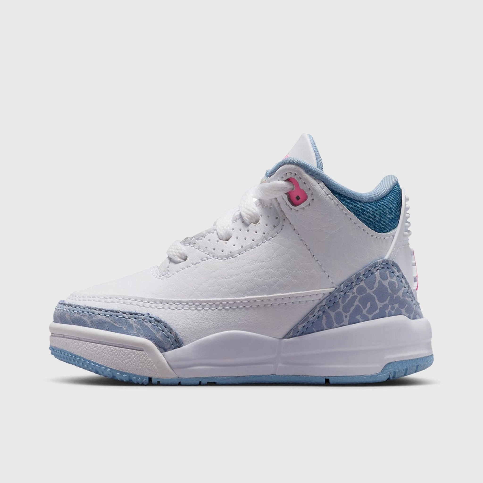 Rough Ground Outdoor Traction Jordan 3 Retro TD White / Pink Glow - Cobalt Bliss