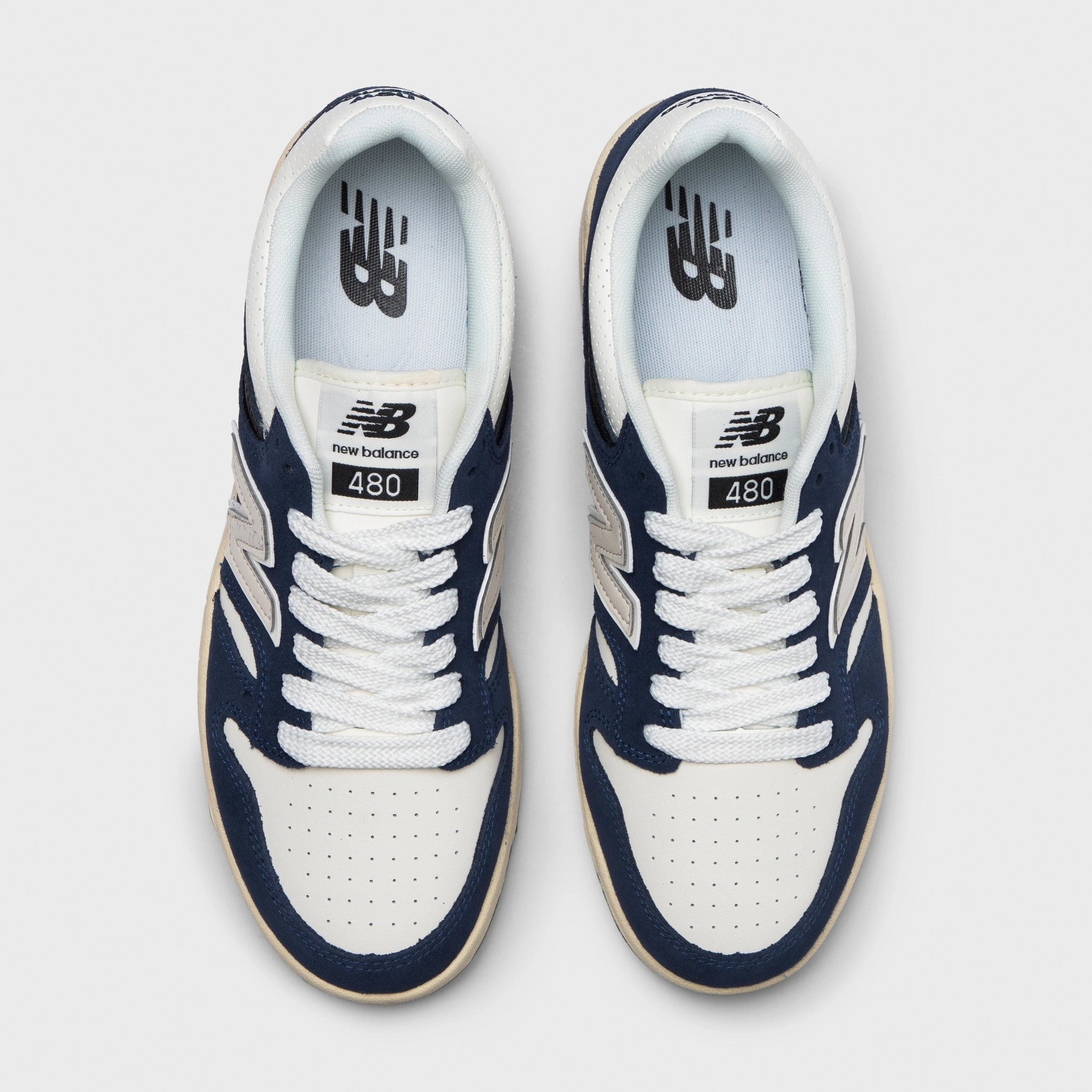 video - game - themed running option New Balance 480 Navy / Sea Salt