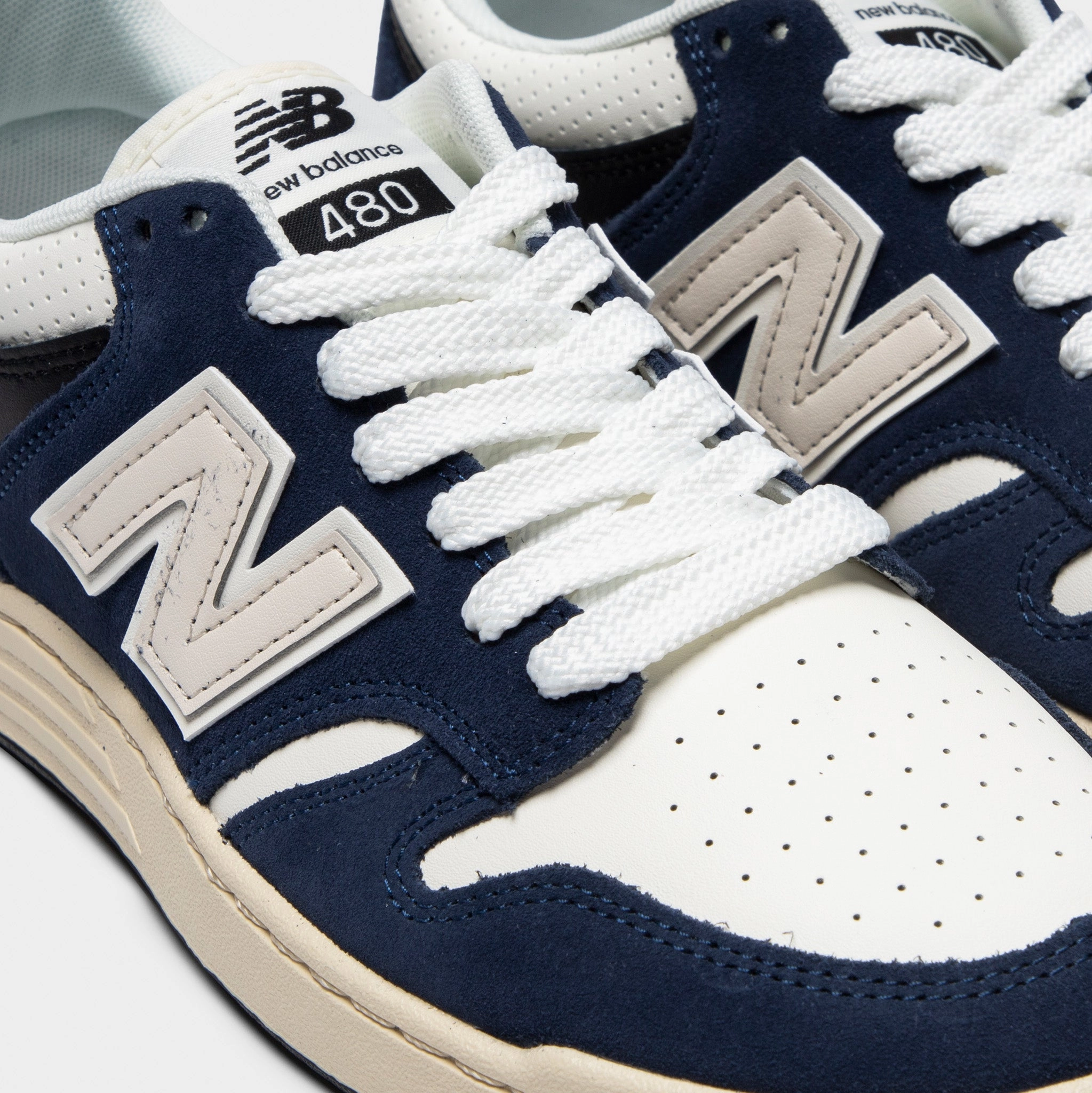 New Balance 480 Navy / Sea Salt Style - savvy