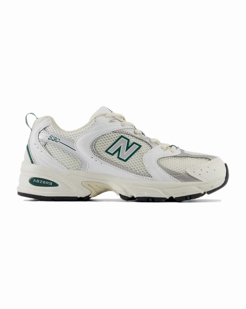 New Balance 530 - Sea Salt / White / Marsh Green Training Sessions