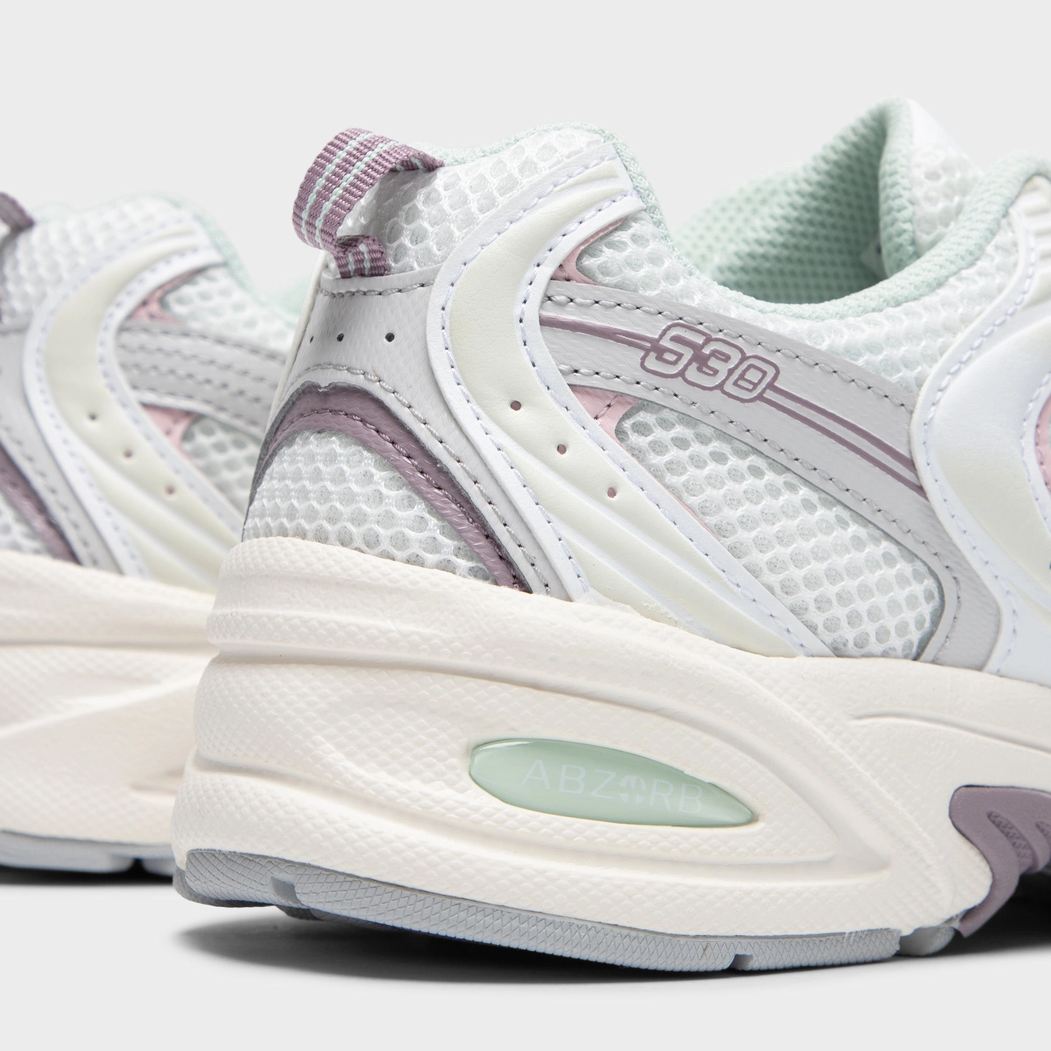 New Balance 530 Sea Salt / Ice Wine - Rose Sugar Efficient Support weight - conscious shoes