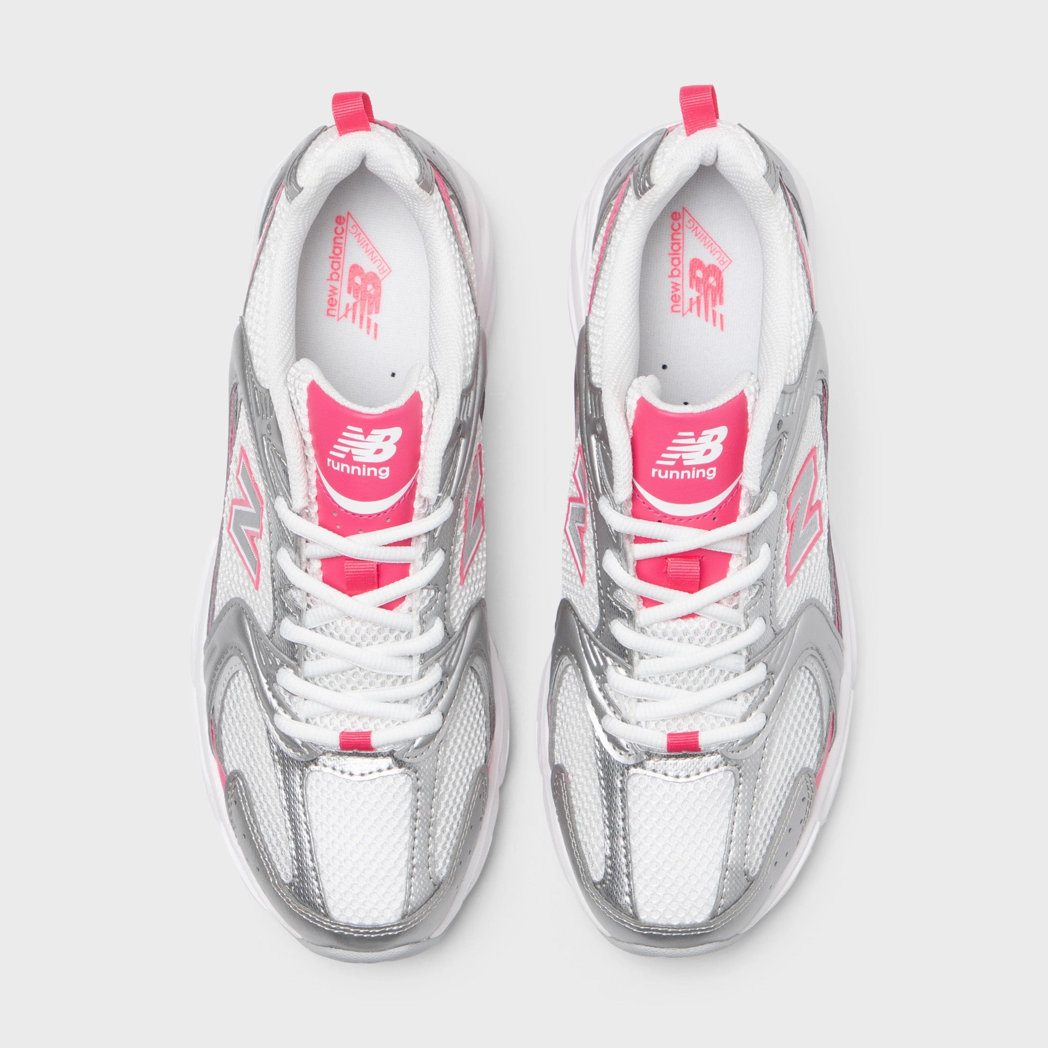 New Balance 530 Silver Metallic / Dragon Berry afternoon