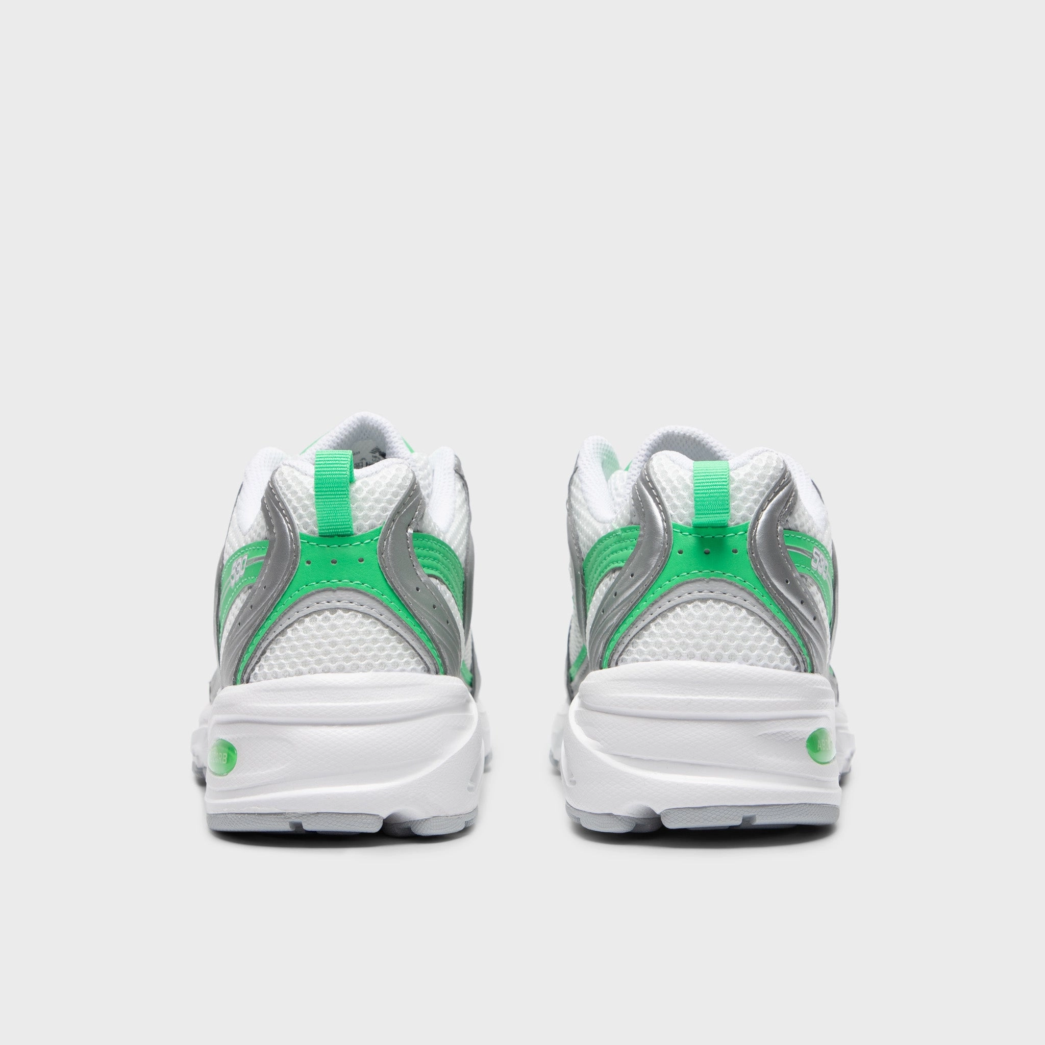 New Balance 530 Silver Metallic / Green Apple Air Mesh generic shoes