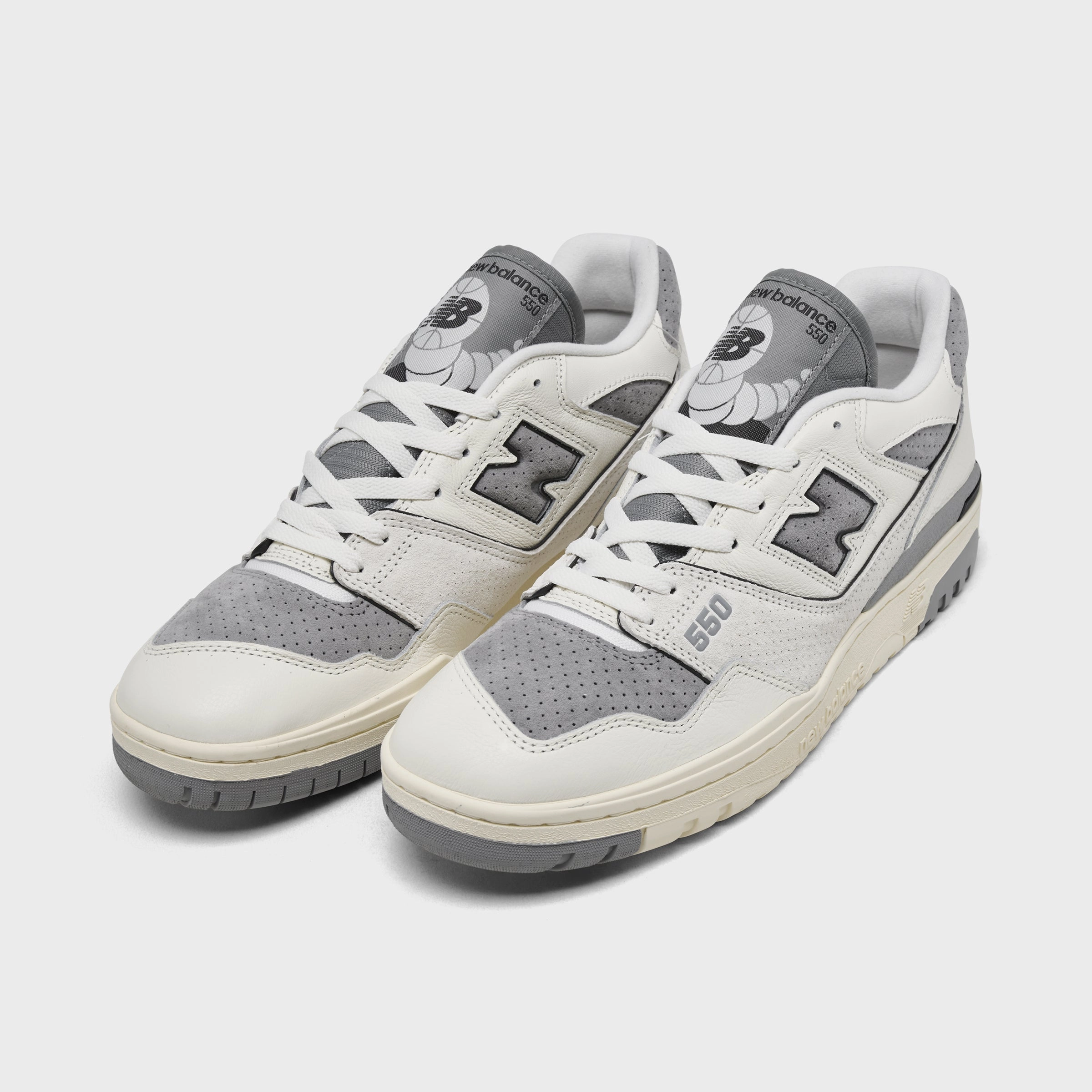 New Balance 550 Sea Salt / Slate Grey Shock-Resistant Design