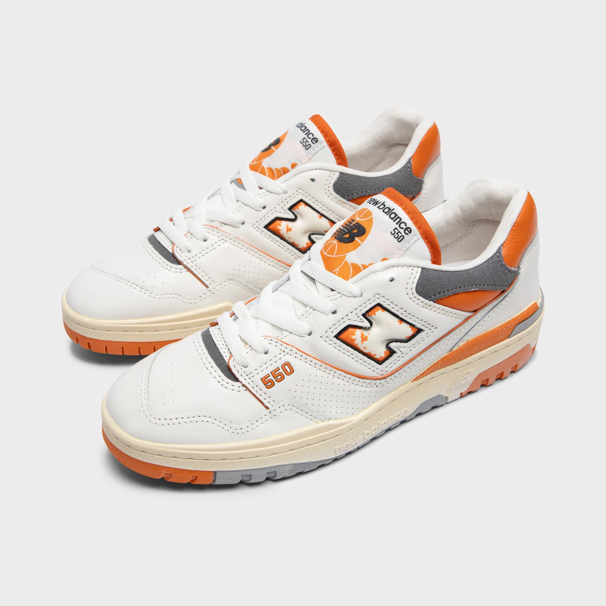 New Balance 550 White / Red - Grey Workout Elastic Neutrality