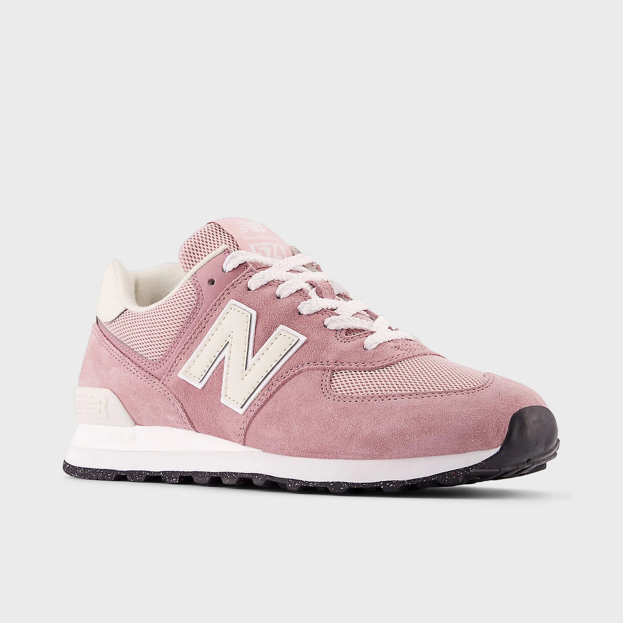 sweat - wicking running shoes provide support New Balance 574 / Pink