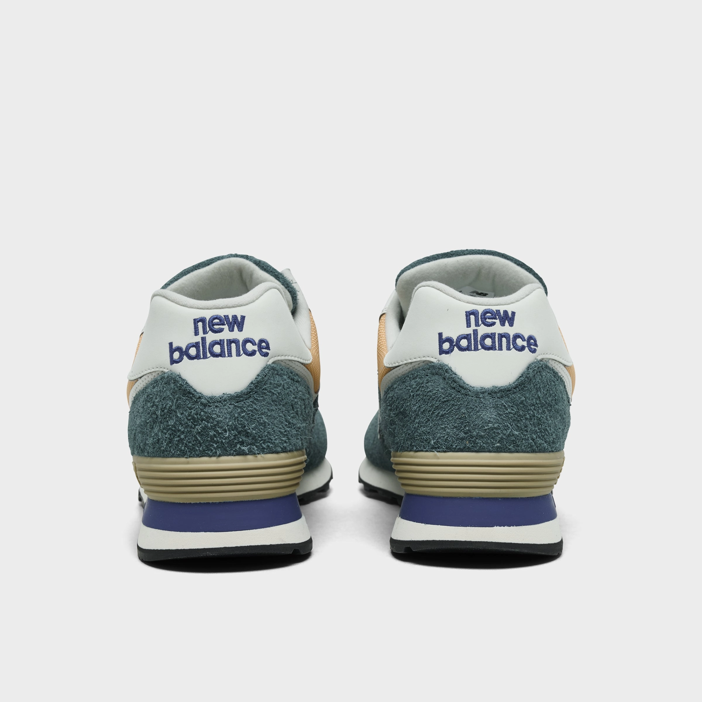impact - resistant running shoes New Balance 574 New Spruce / Peach Blossom