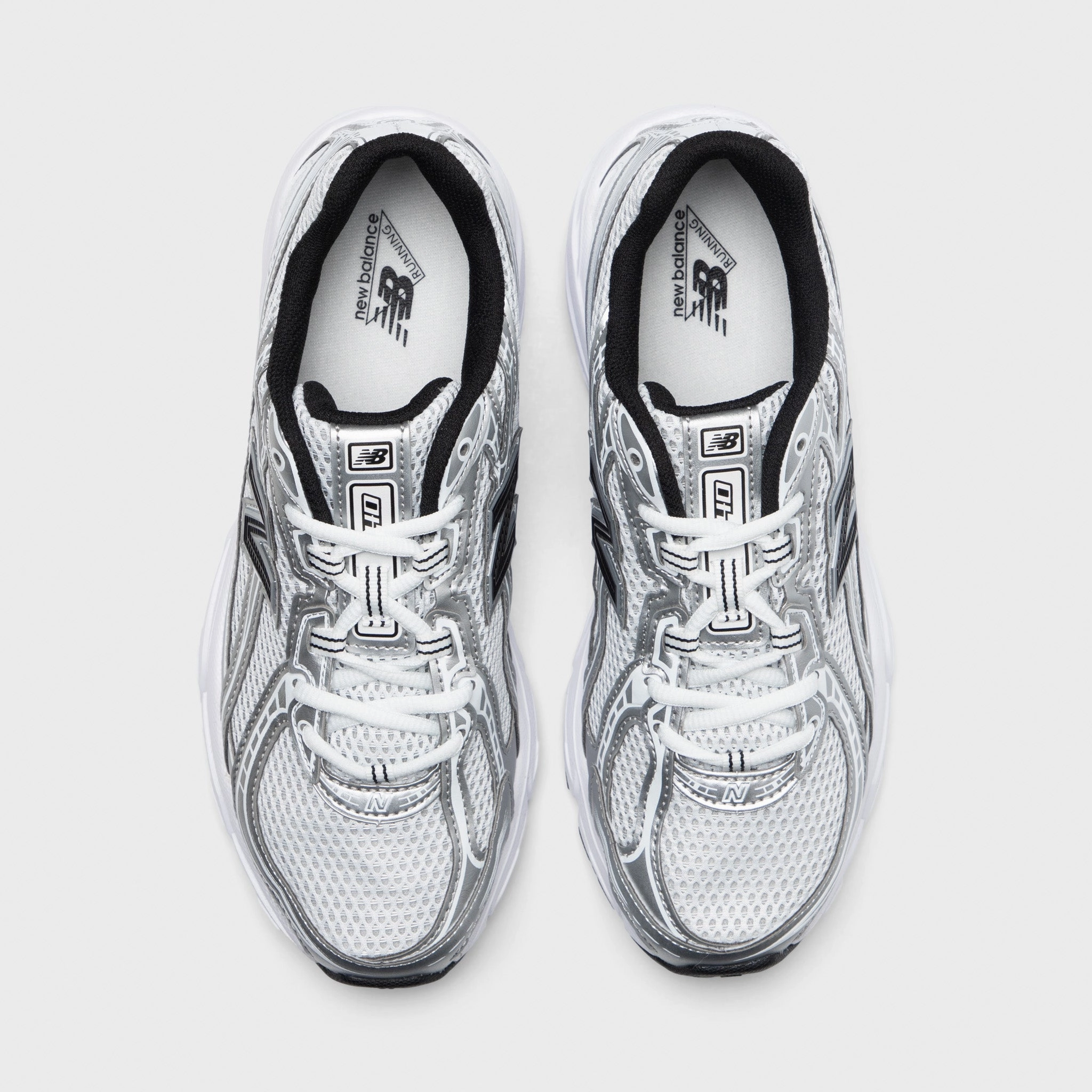 self - esteem running shoe victory lightweight sole shoes New Balance 740 White / Silver Metallic