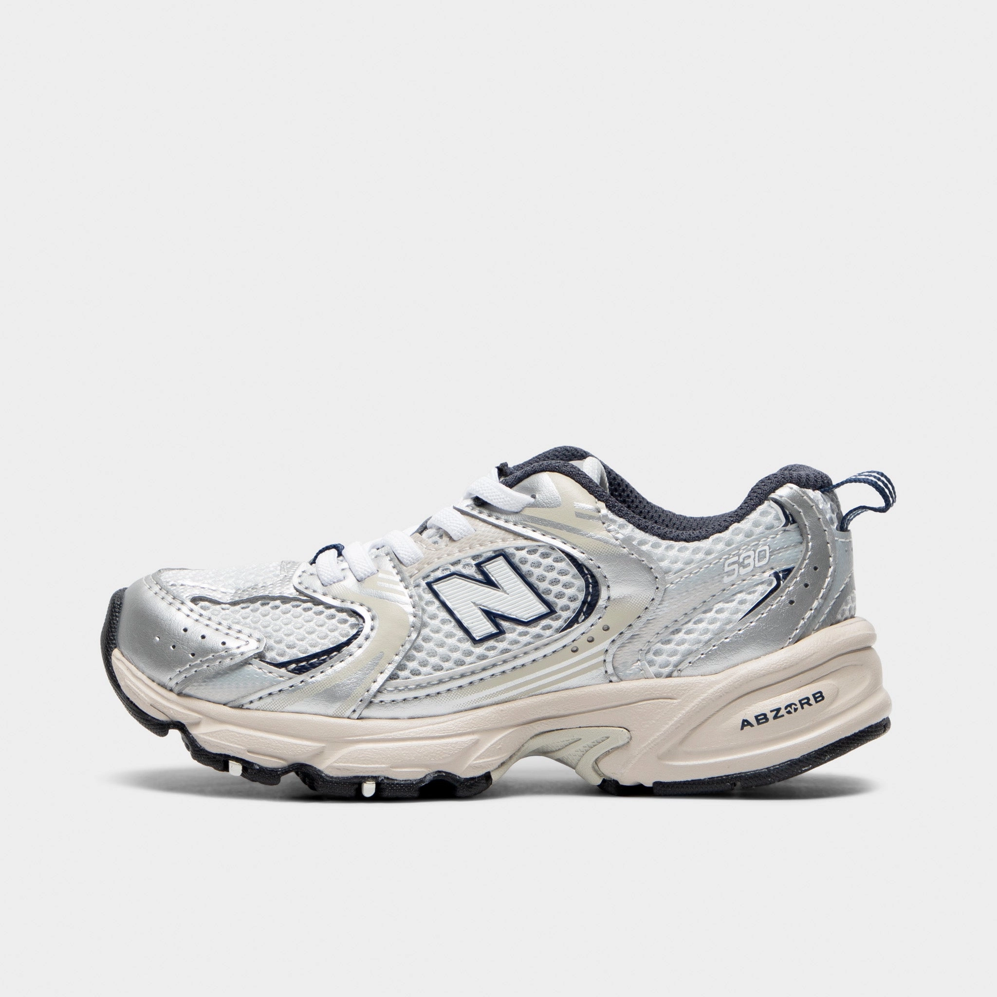 New Balance Children's 530 Summer Fog / Nimbus Cloud - NB Navy marathon running shoes