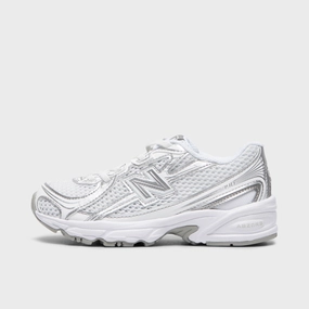 hybrid shoes New Balance Children's 740 White / Silver Metallic