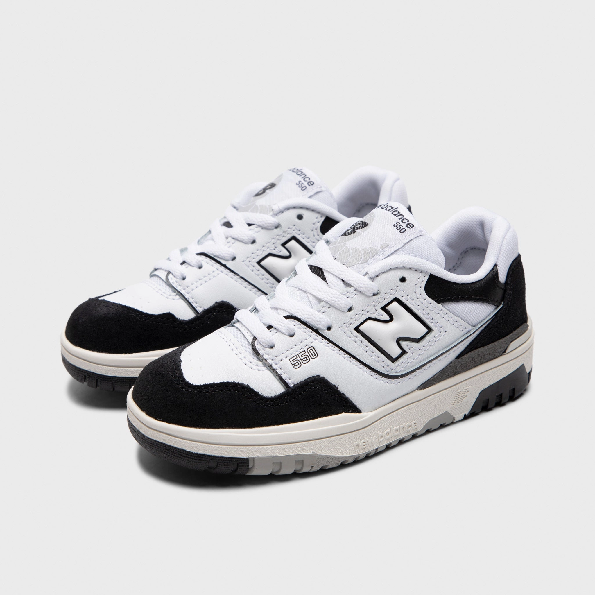 Stretchable New Balance Childrens' PSB550CA White / Black