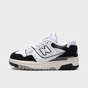 Variable Lace Tension Design New Balance Childrens' PSB550CA White / Black