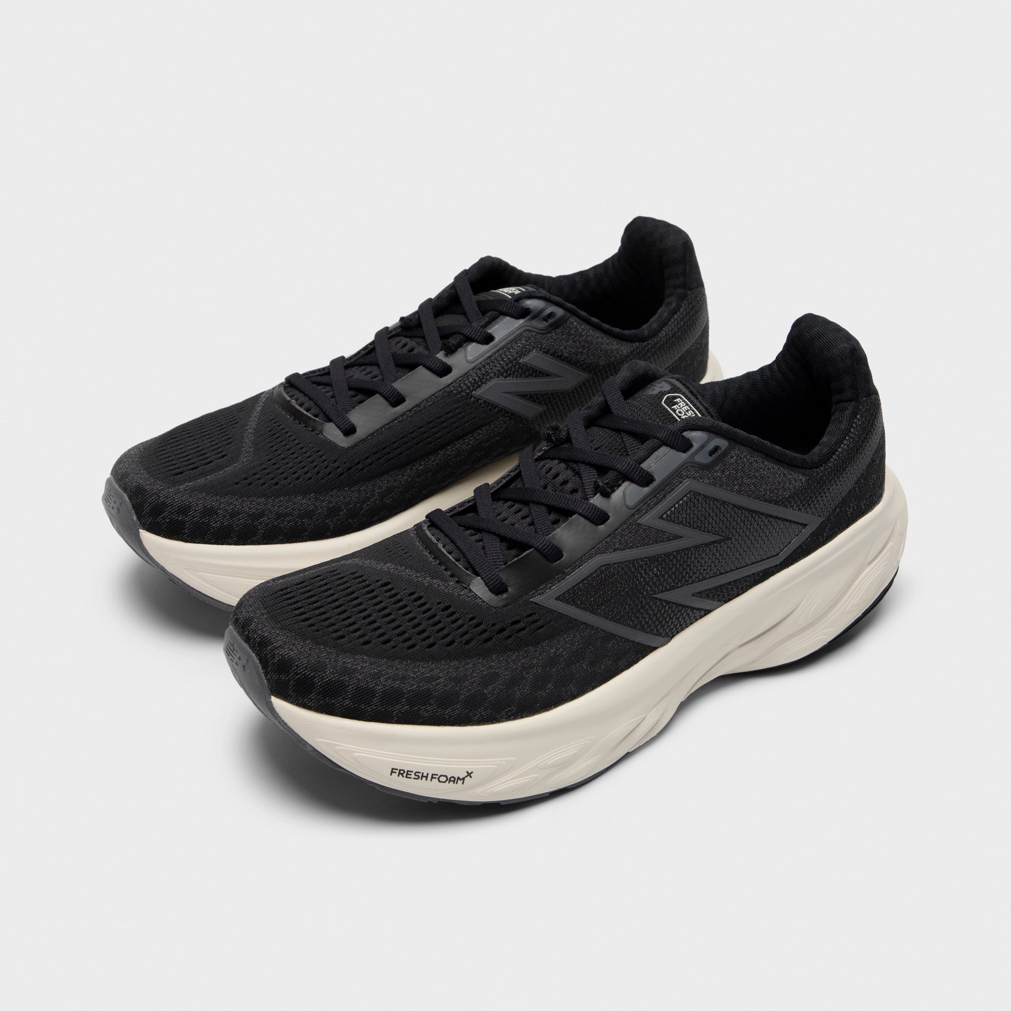 stretchy - upper shoes Mountain running New Balance Fresh Foam X 1080v14 Black / Magnet - Linen