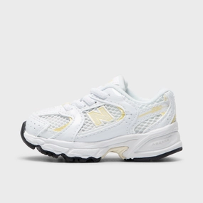 New Balance Infants' 530 White / Beige hybrid sole shoes traction - enhanced shoe features