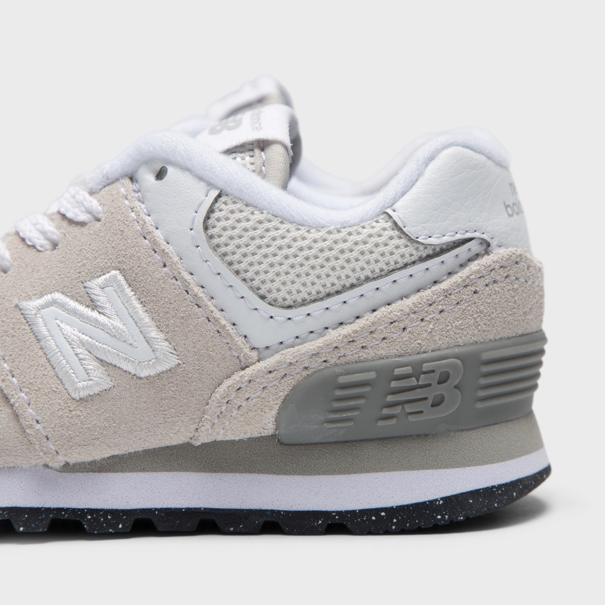 New Balance Infants' 574 Light Grey / White Running Ready