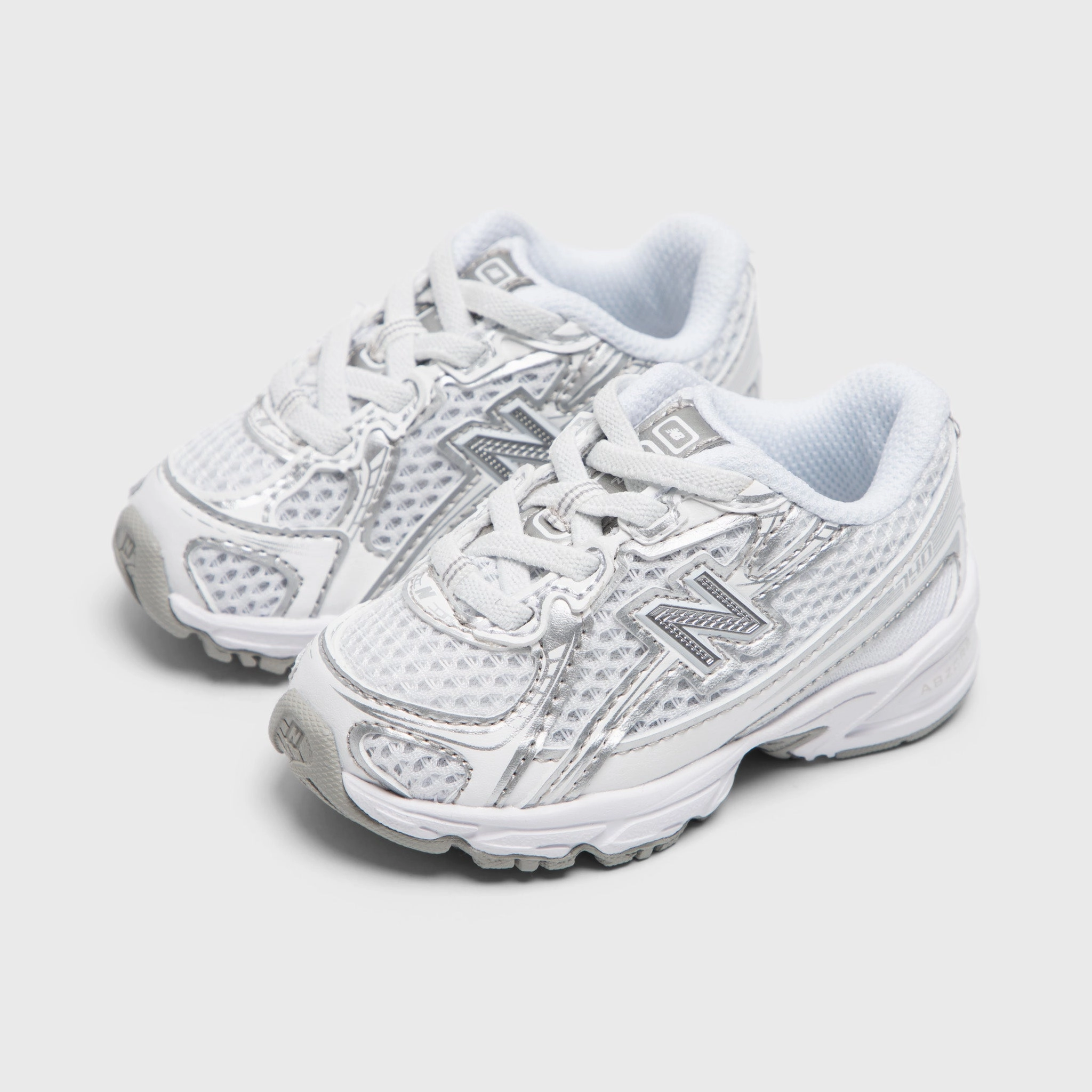 New Balance Infants' 740 White / Silver Metallic professional