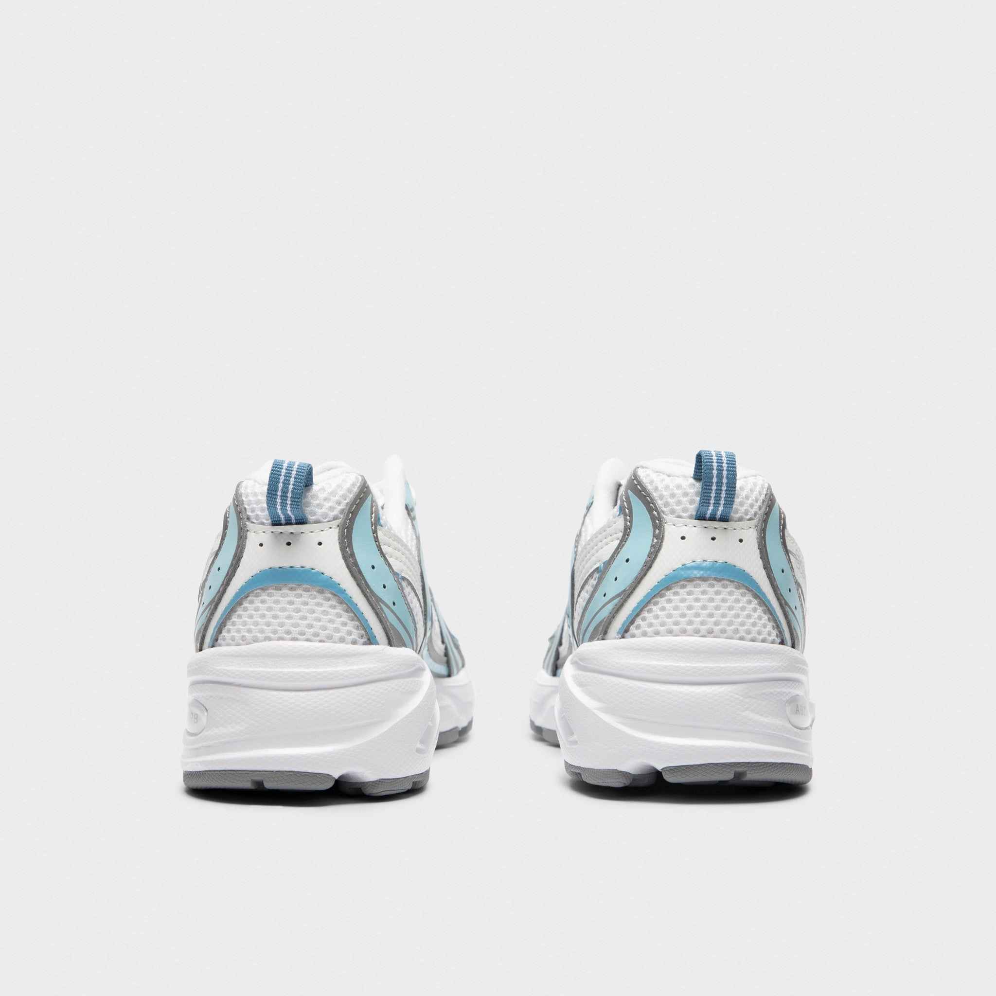 New Balance Juniors' 530 Sea Salt / Still Water heel - strike shoes custom - fit running option