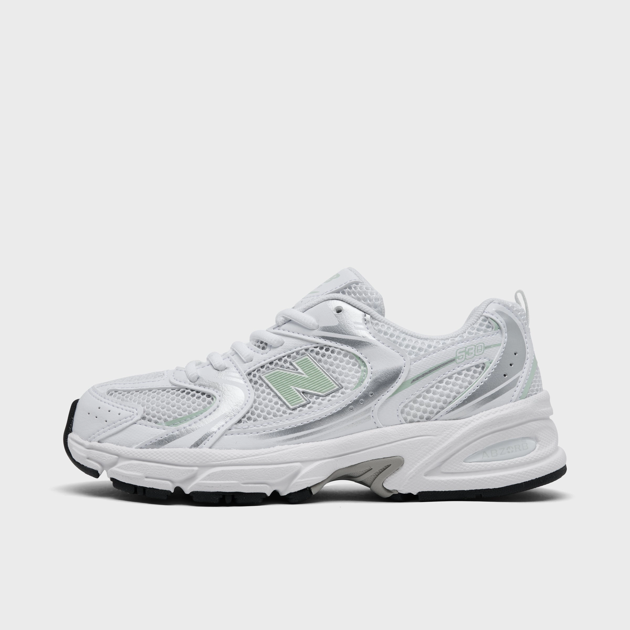 New Balance Juniors' 530 White / Silver Waterproof Material exercise routine