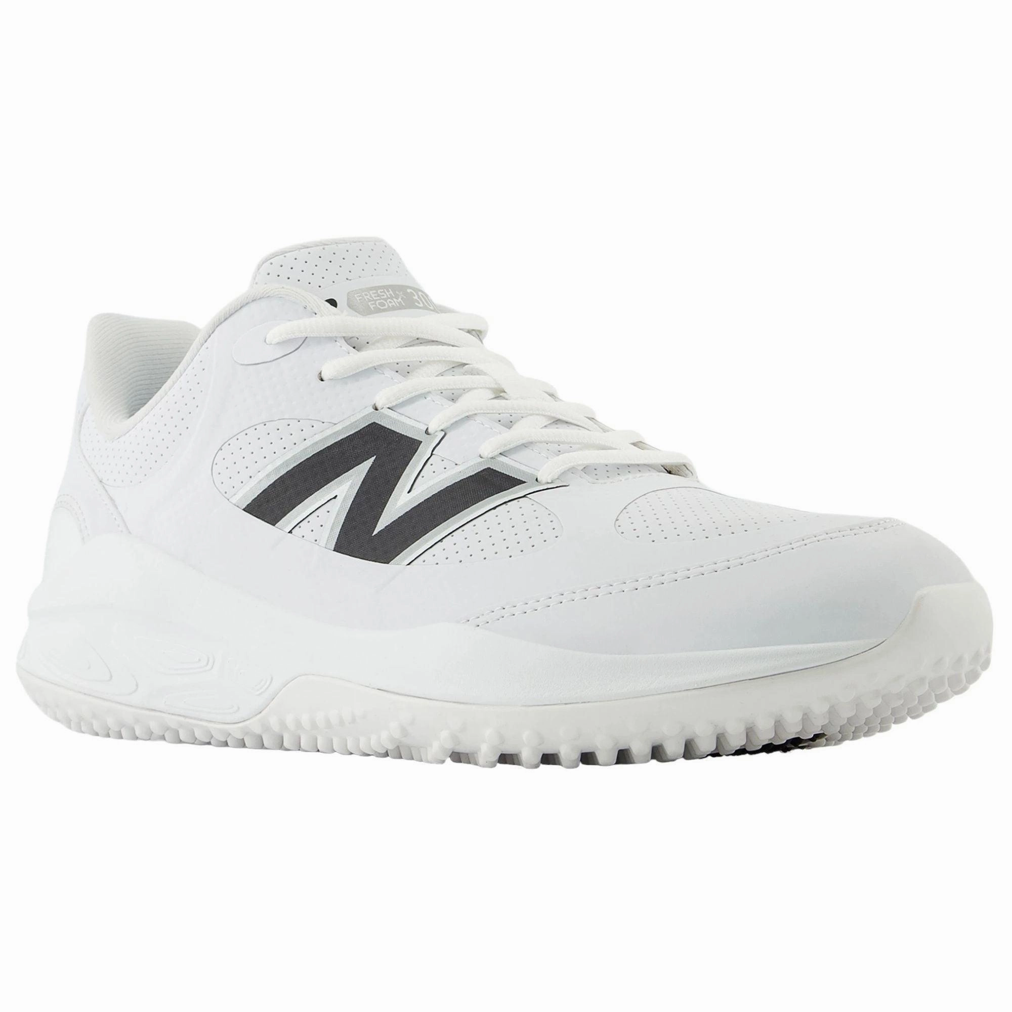 sponsored shoes seasonal - themed running gear New Balance Men's Fresh Foam 3000 v7 Synthetic Turf Baseball Shoes - White - T3000SW7