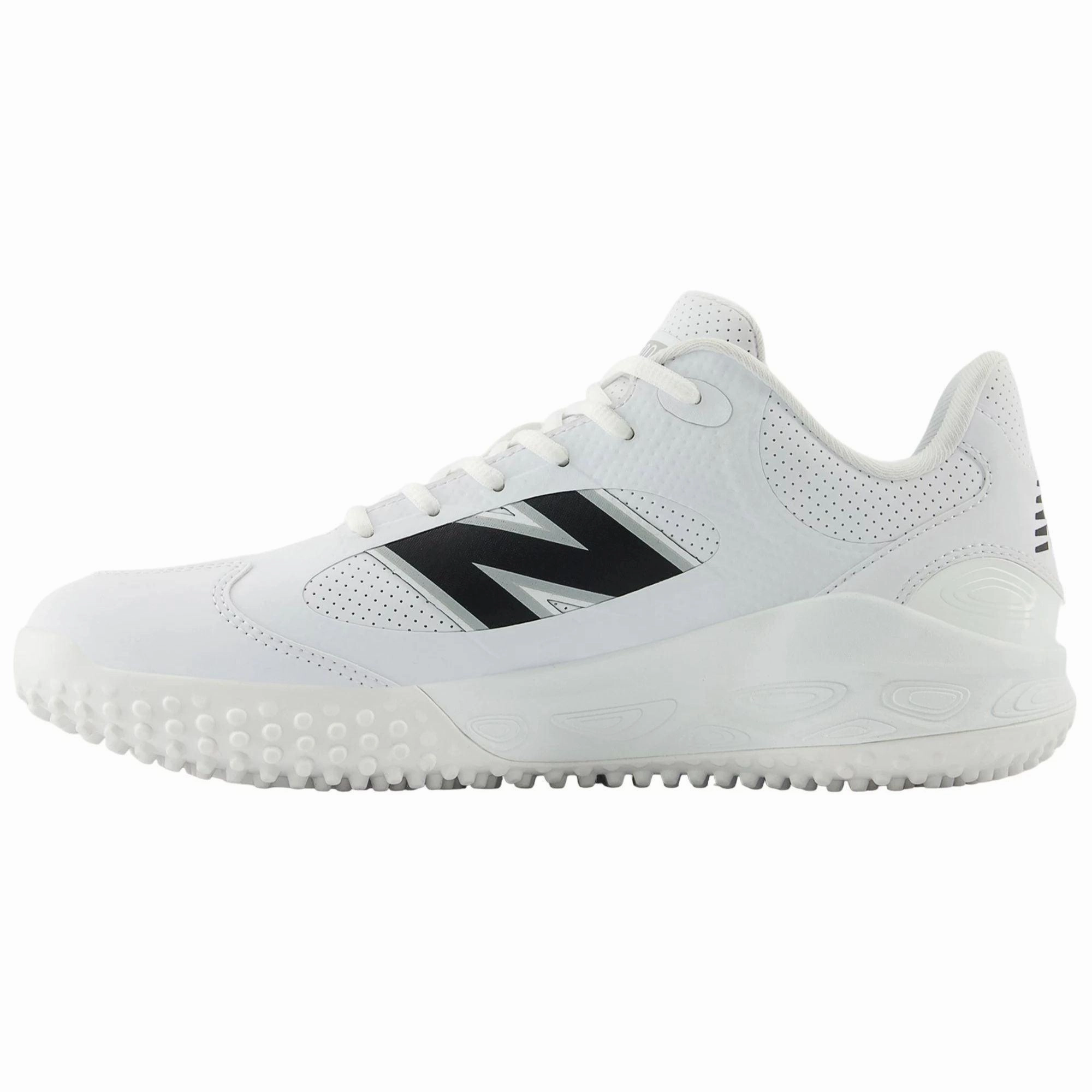 Secure Design Grip Technology New Balance Men's Fresh Foam 3000 v7 Synthetic Turf Baseball Shoes - White - T3000SW7