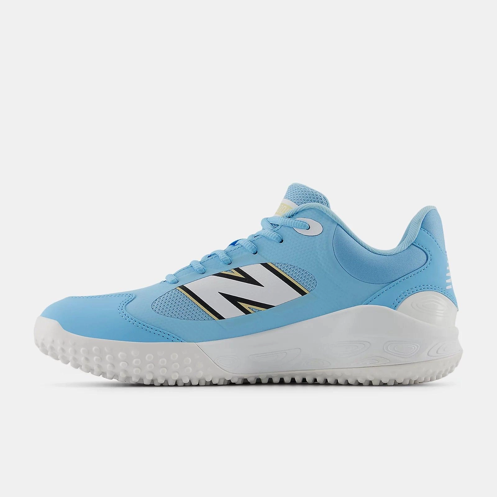 running in soft tracks shoes New Balance Men's Fresh Foam 3000 v7 Turf Baseball Shoes - Carolina - T3000TC7