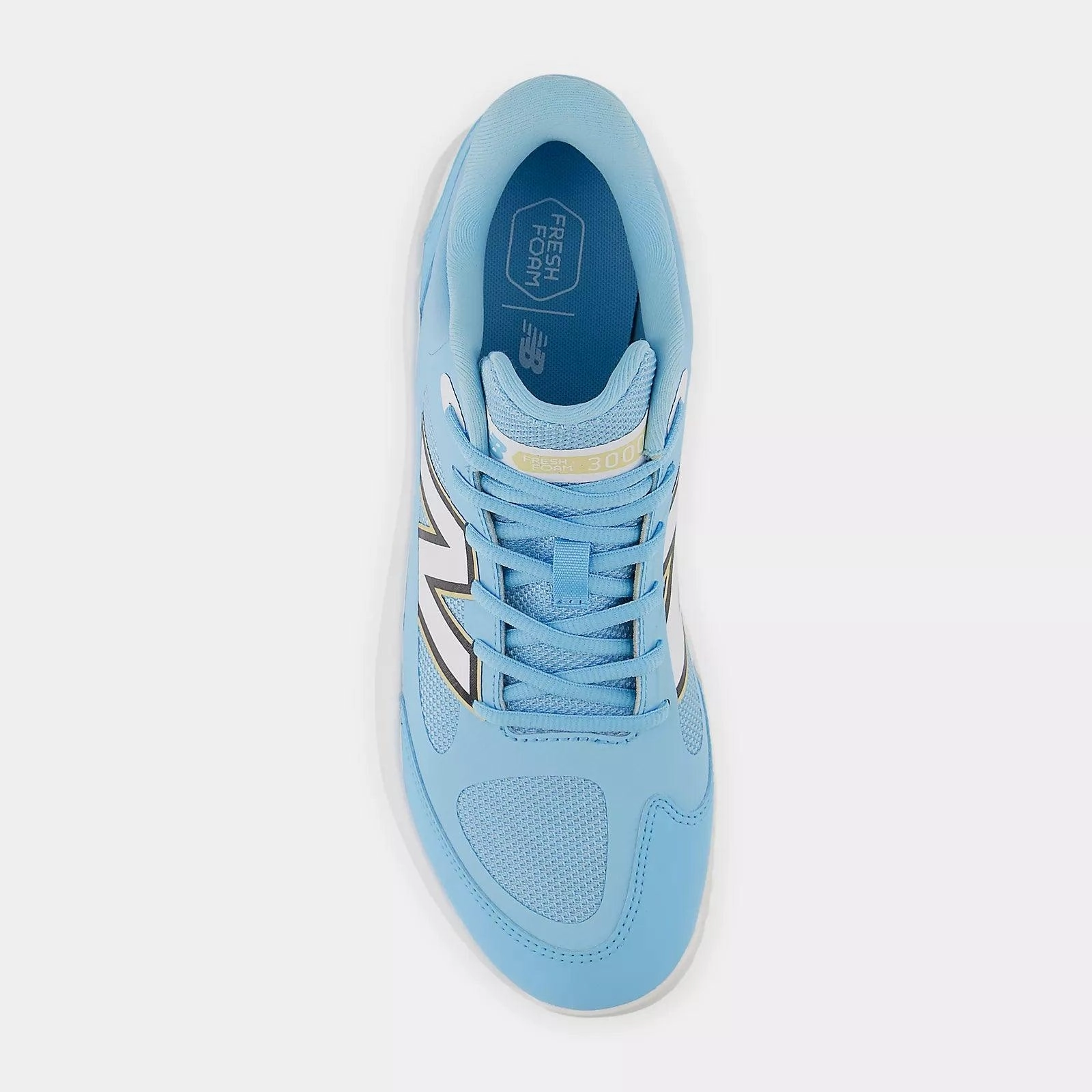 high - arch New Balance Men's Fresh Foam 3000 v7 Turf Baseball Shoes - Carolina - T3000TC7