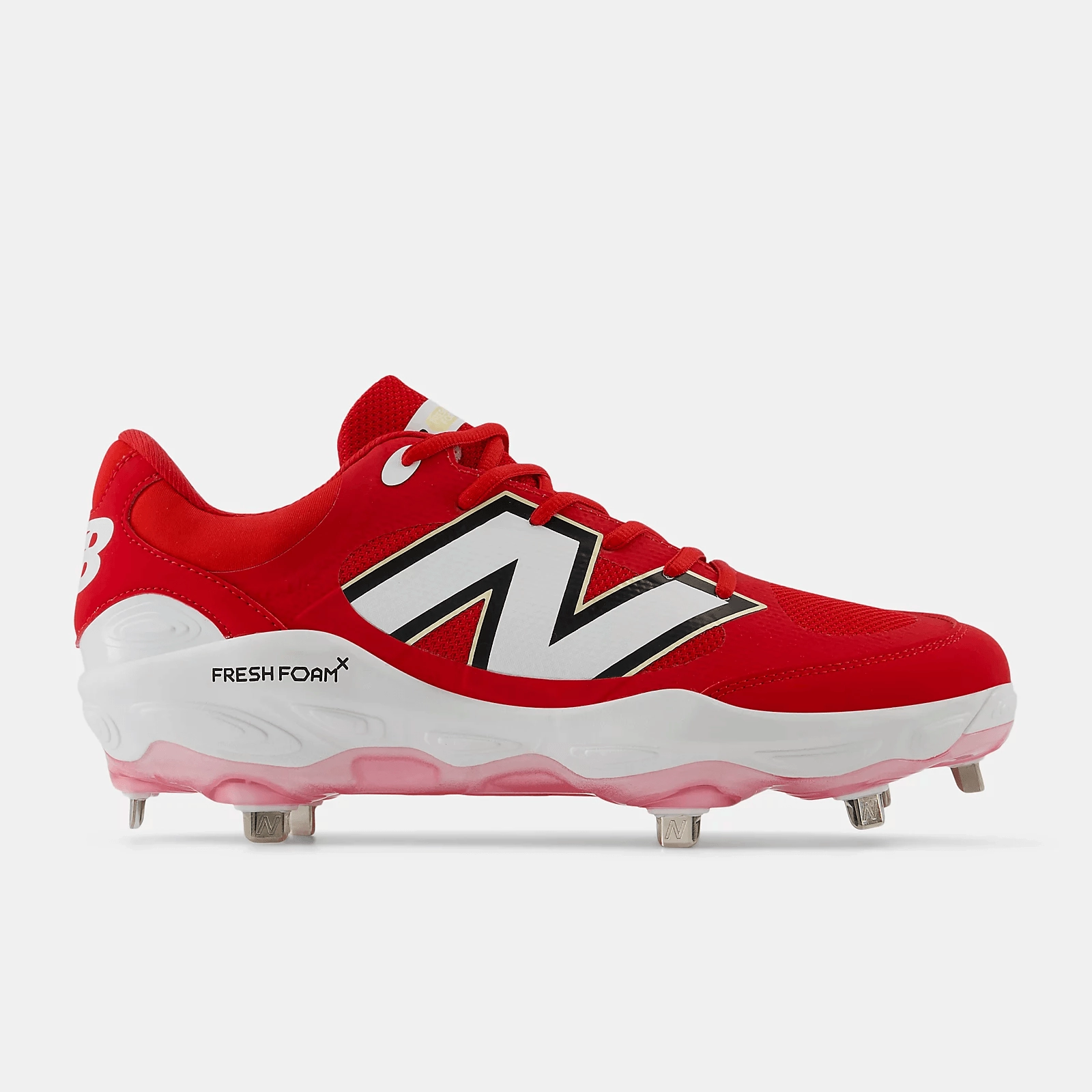 New Balance Men's Fresh Foam X 3000 v7 Metal Baseball Cleats - Red - L3000TR7 Cool-down