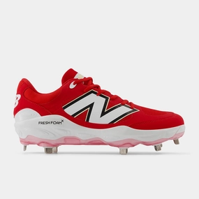 New Balance Men's Fresh Foam X 3000 v7 Metal Baseball Cleats - Red - L3000TR7 Cool-down