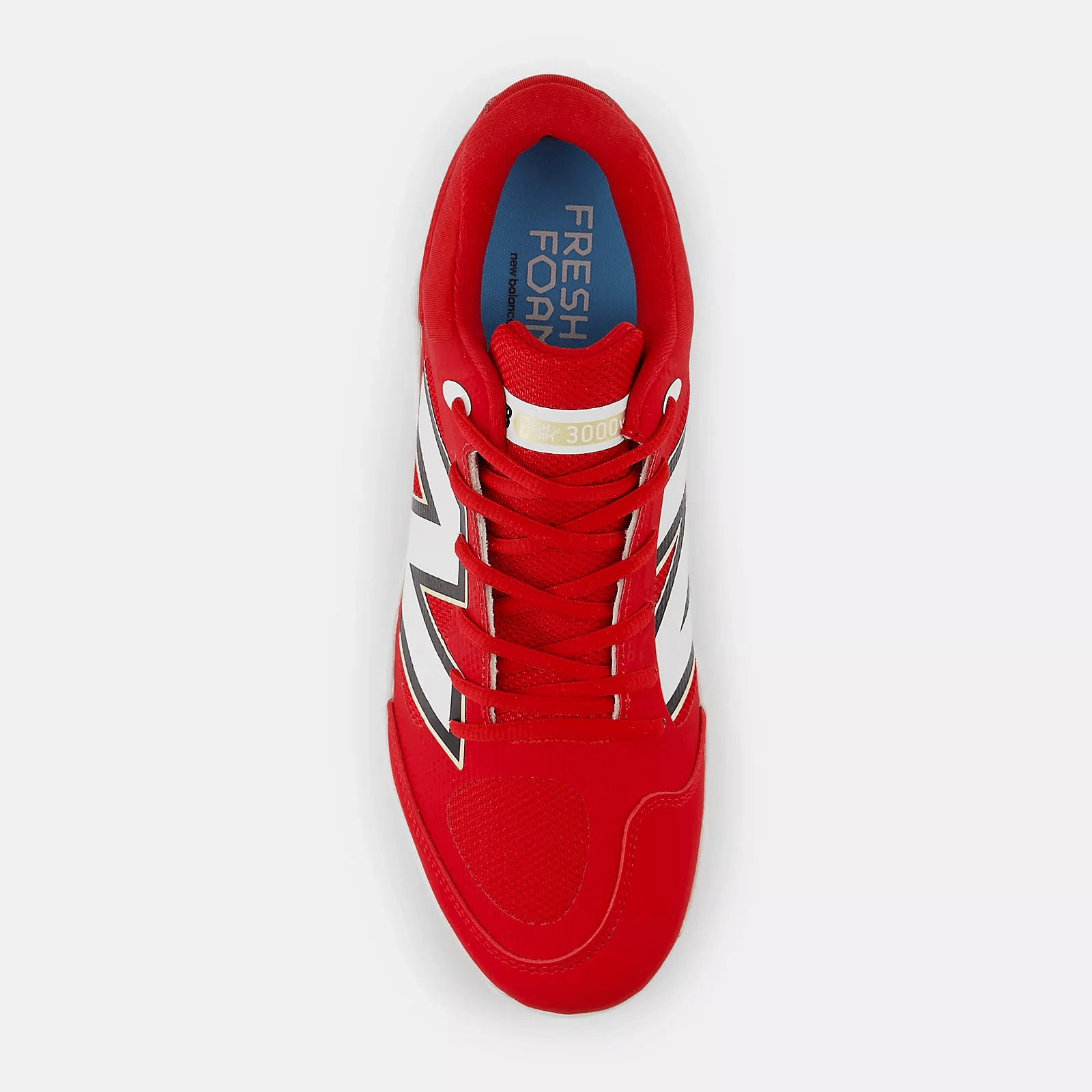 long - distance use New Balance Men's Fresh Foam X 3000 v7 Metal Baseball Cleats - Red - L3000TR7