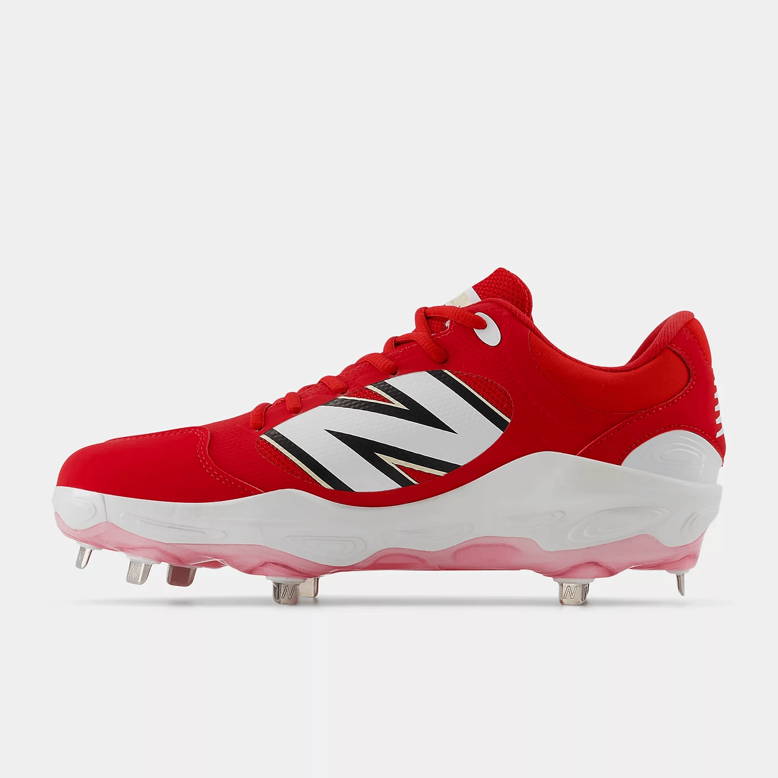 New Balance Men's Fresh Foam X 3000 v7 Metal Baseball Cleats - Red - L3000TR7 arch - hugging posture - correcting shoes