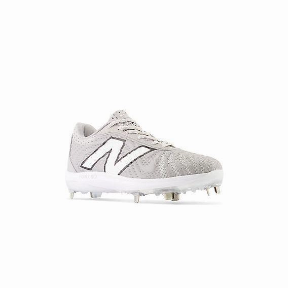 New Balance Men's FuelCell 4040 V7 Metal Baseball Cleats - Raincloud / Optic White - L4040TG7 adjustable running shoes cyclist shoes