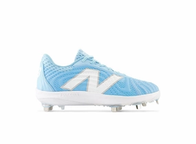 Warm-up New Balance Men's FuelCell 4040 V7 Metal Baseball Cleats - Sky Blue / White - L4040SD7