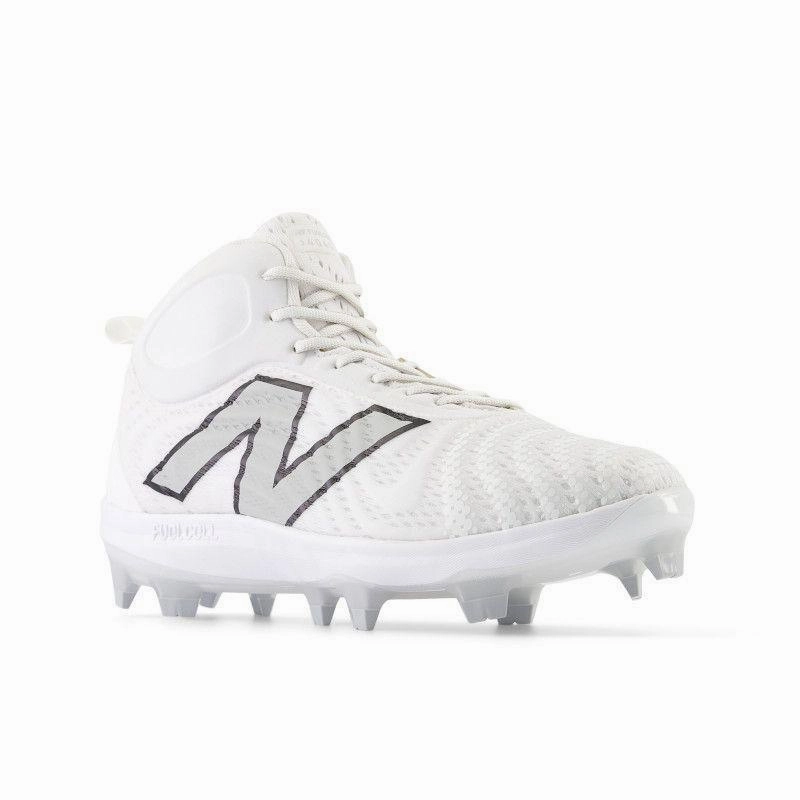 optimize running form New Balance Men's FuelCell 4040 V7 Mid-Molded Baseball Cleats - White / Raincloud - PM4040W7