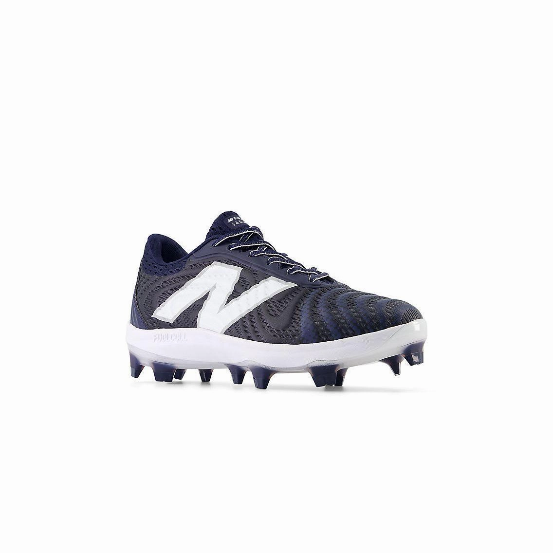 Performance - fabric geometric - design shoes New Balance Men's FuelCell 4040 V7 Molded Baseball Cleats - Team Navy / Optic White - PL4040N7
