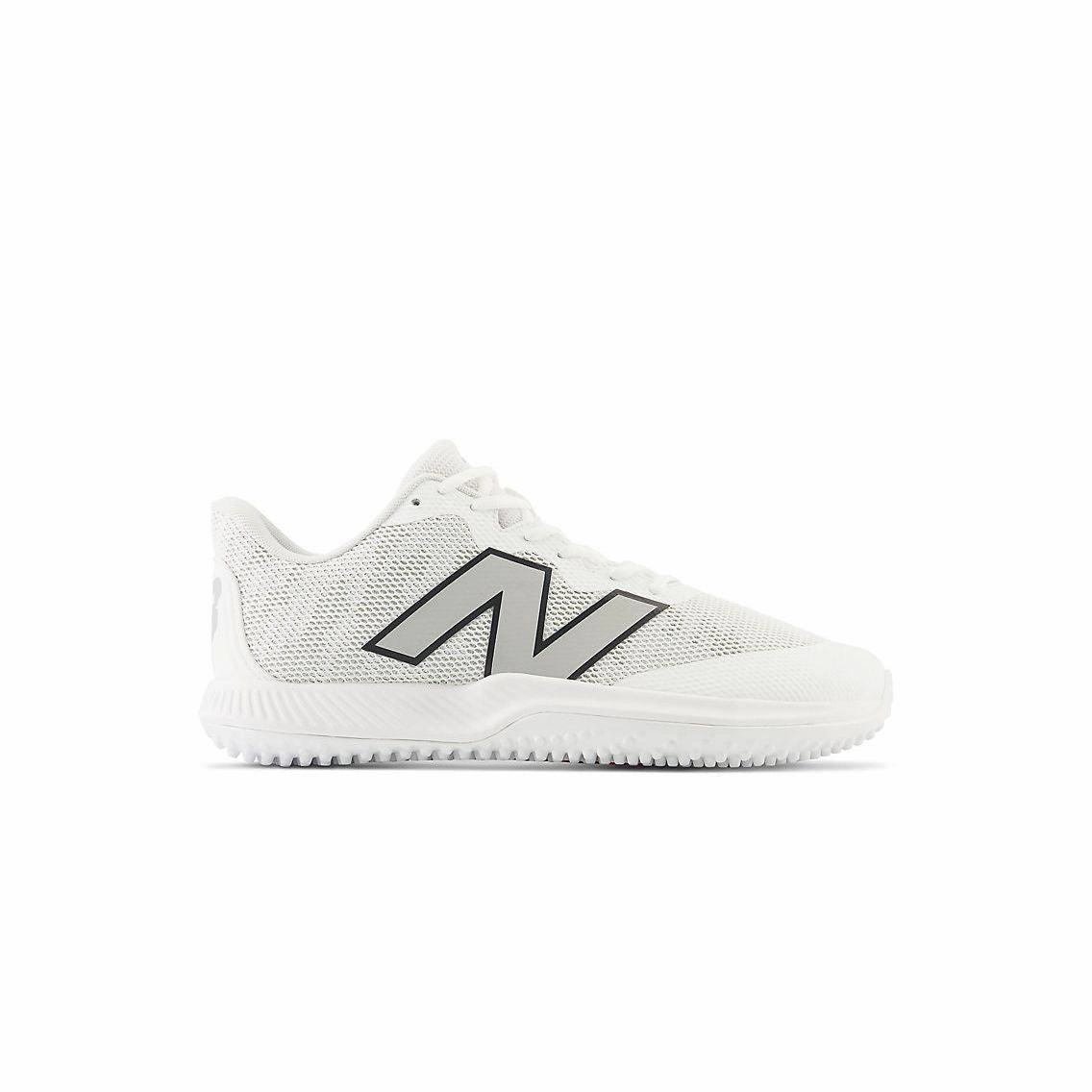 New Balance Men's FuelCell 4040 V7 Turf Baseball Shoes - Optic White / Rain Cloud - T4040W7 adult use Competitive
