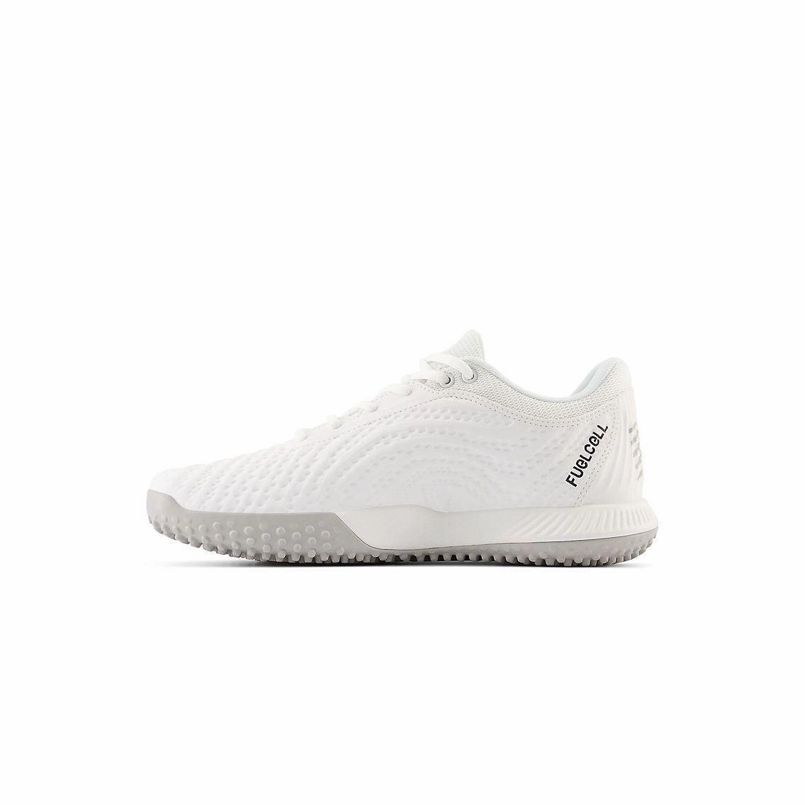 individual sports shoes casual running footwear New Balance Men's FuelCell 4040 V7 Turf Baseball Shoes - Optic White / Raincloud - T4040SW7