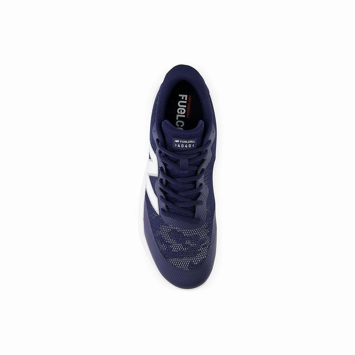 for competition New Balance Men's FuelCell 4040 V7 Turf Baseball Shoes - Team Navy / Optic White - T4040TN7